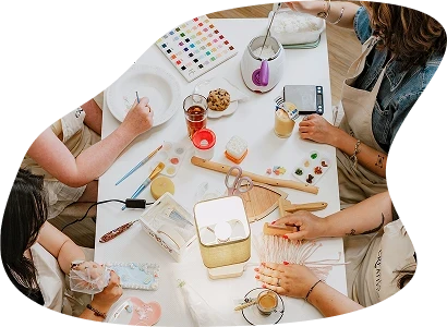peinture sur une assiette